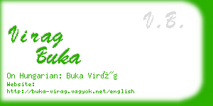 virag buka business card
